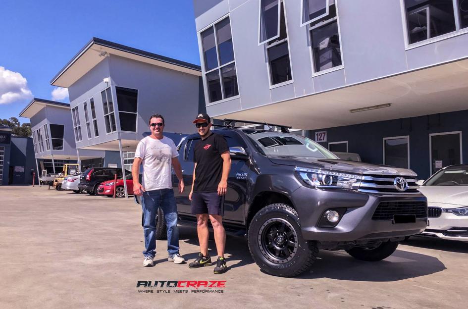 TOYOTA HILUX N80 4WD TROPHY MATTE BLACK WITH ANTHRACITE RING